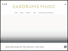 Tablet Screenshot of eardrumsmusic.com